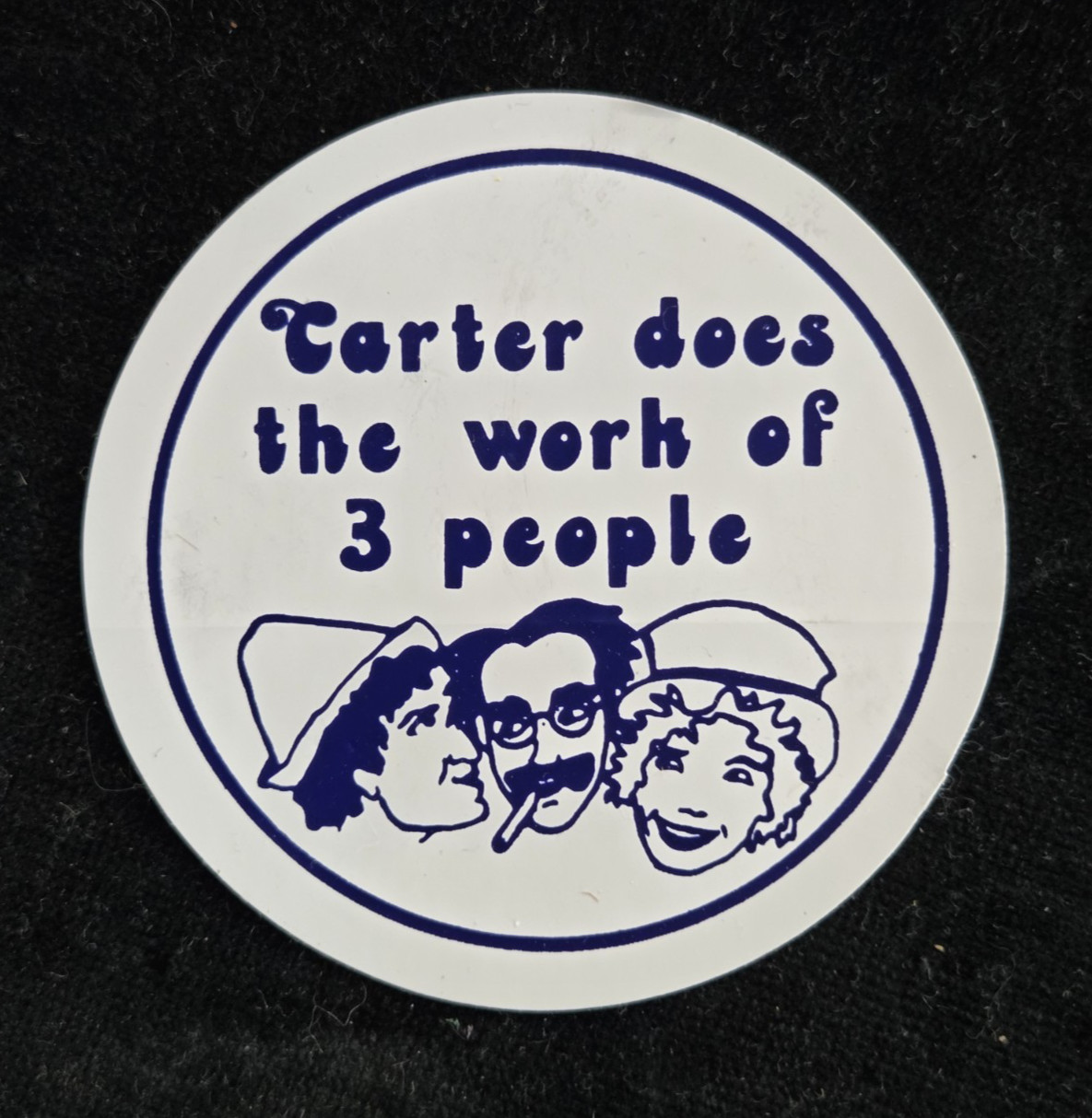 Vintage 1970s Jimmy Carter Doing Work 3 People Marx Brothers 3