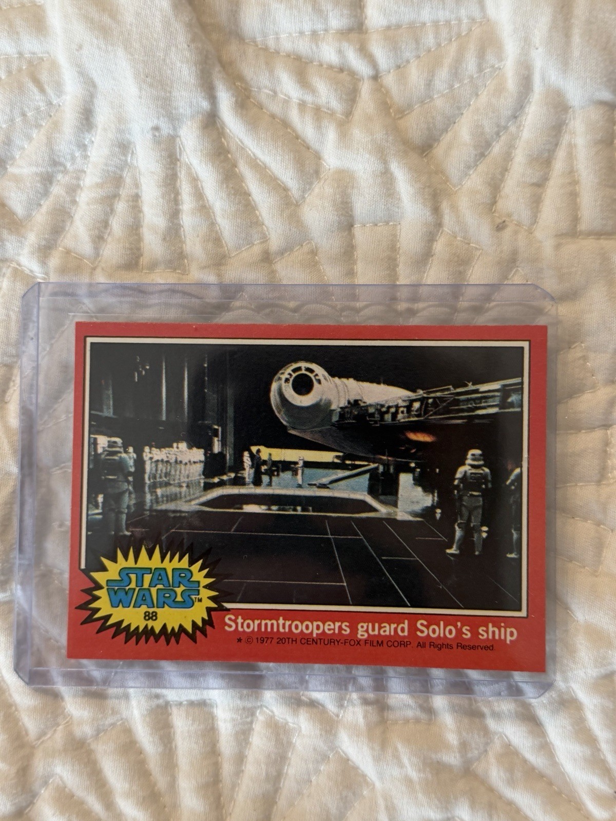 Stormtroopers Guard Solo's Ship - 1977 Topps Star Wars #88 (Mint Condition)
