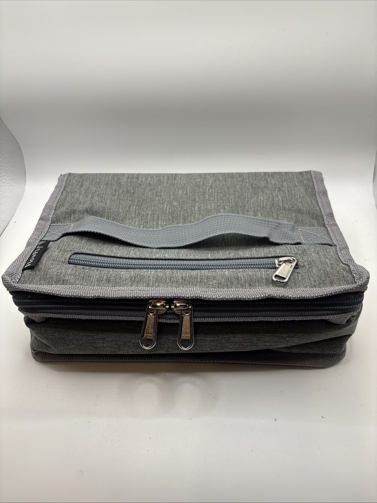 FlowFly Small Insulated Lunch box Portable Soft Bag Mini Cooler Thermal Grey