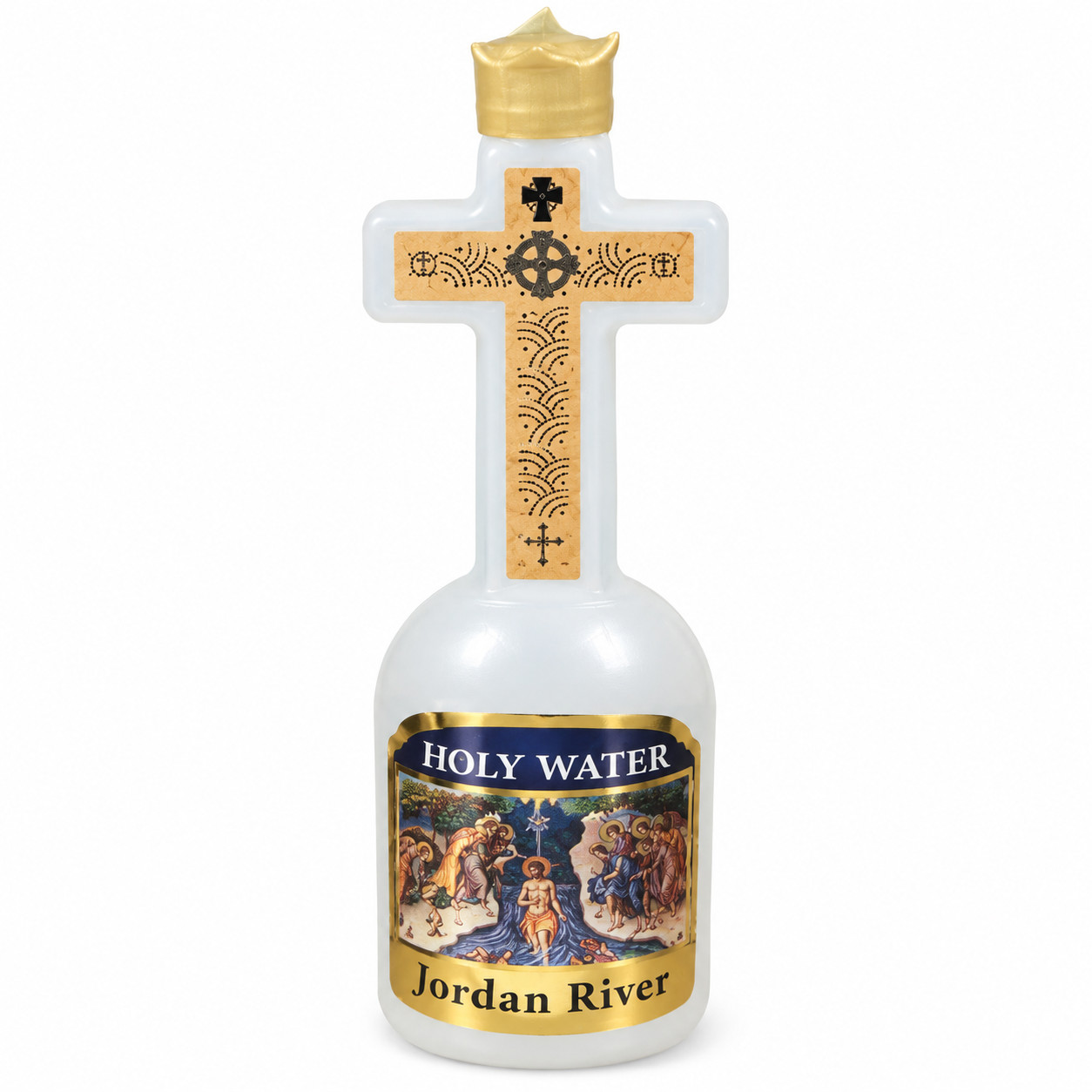 Jordan River Holy Water Cross Bottle Blessed Jerusalem Christian Gift Holy Land