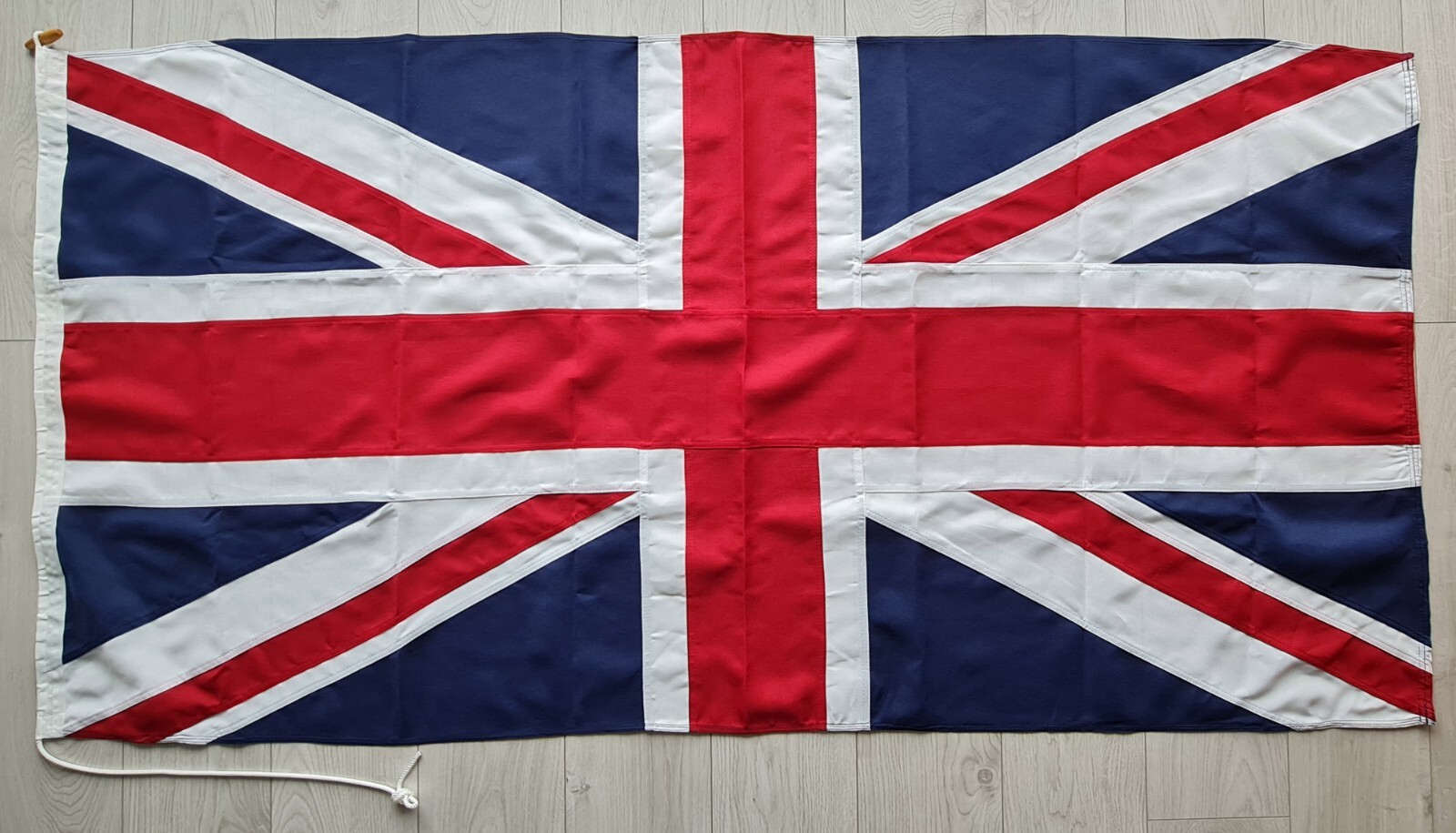 Union Jack MoD premium sewn woven flag 6x3ft toggle UK stitched cotton 2yd cloth