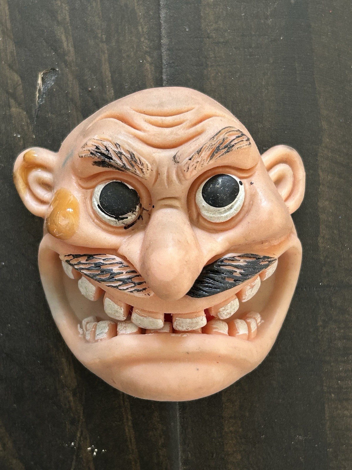Vintage 1980s Ugly Faces Anthrax Not Man Rubber Finger Puppet Toy