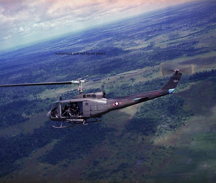 Bell UH-1H Huey Helicopter in flight 8\