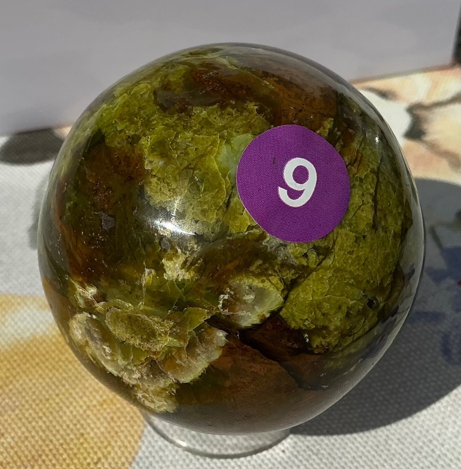 GREEN OPAL SPHERE - Mineral Chakra Reiki Crystal Witch Meditation Gem Stone