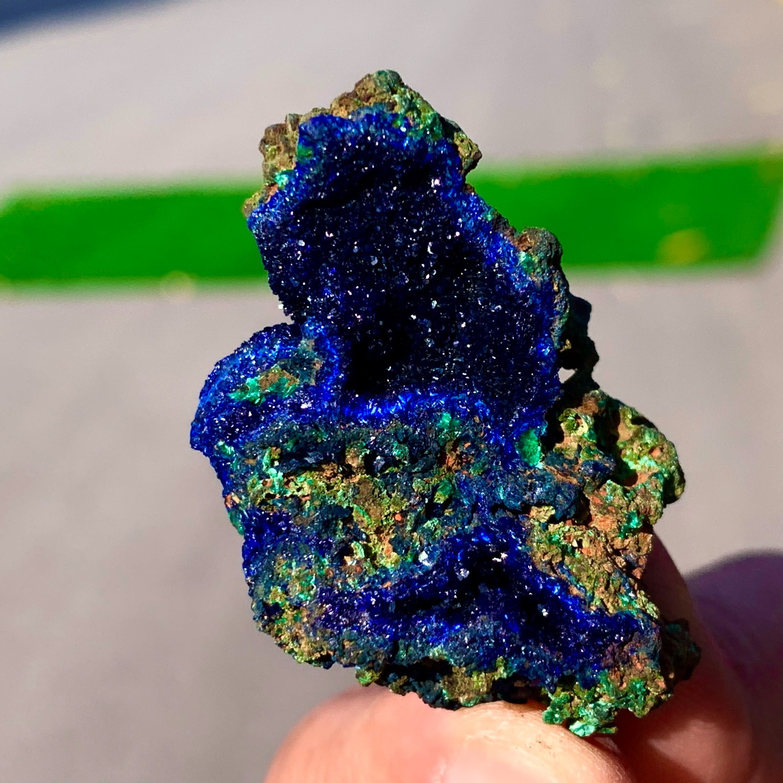 24G Best Natural Azurite/Malachite raw Crystal Mineral Specimen B15