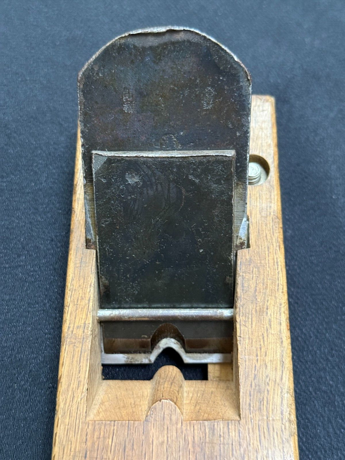 Kiyotada Rare Specialty Mentori Kanna Japanese Chamfer Plane 40mm Used 清忠