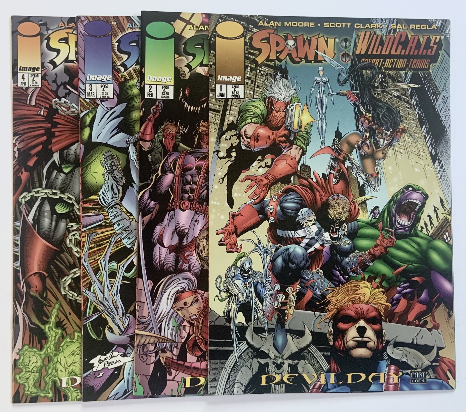 Spawn/ WILDC.A.T.S  #1-4 (Image Comics 1996) VF/NM