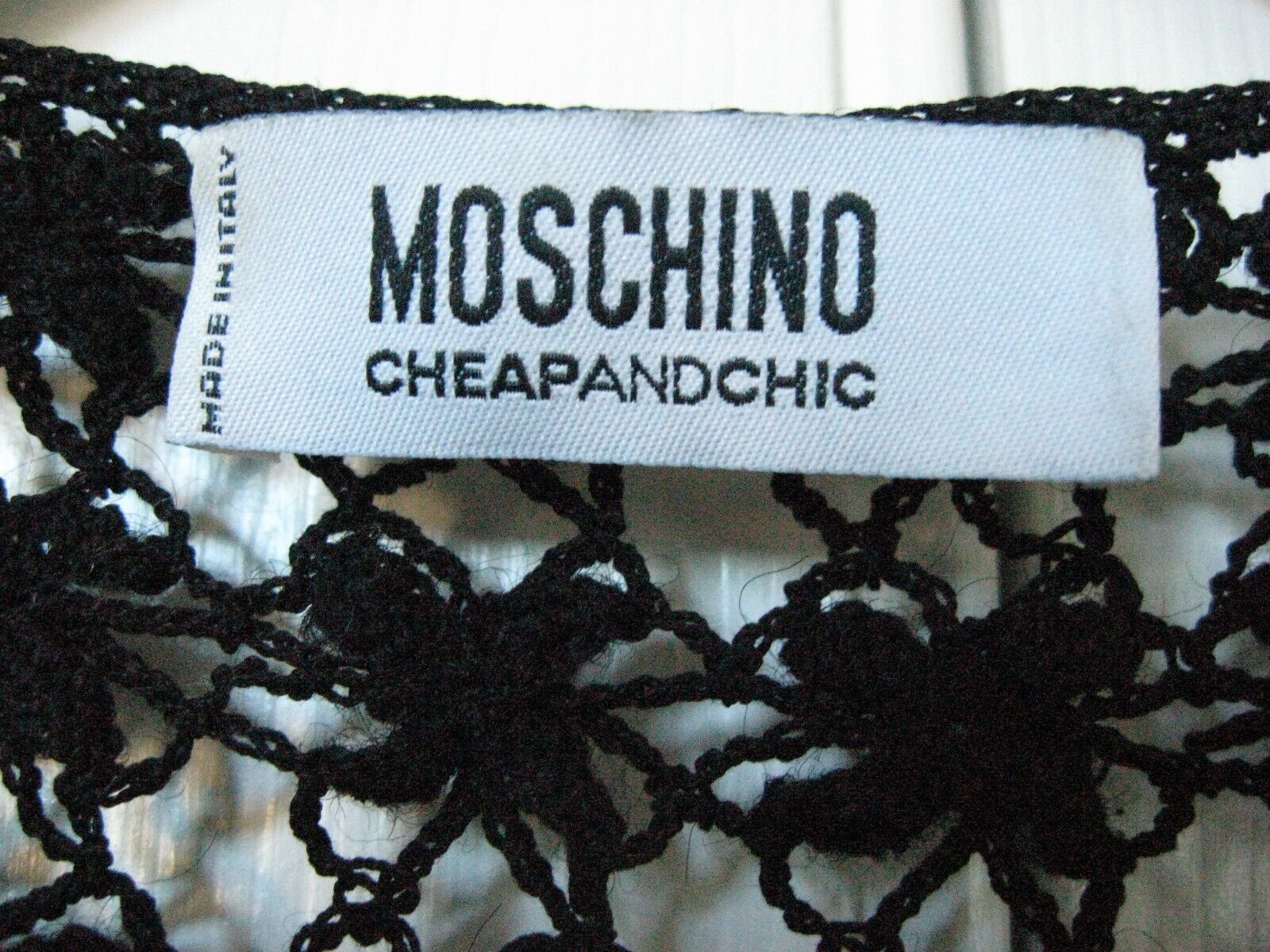 Moschino CheapandChic Cardigan Open Knit Beading