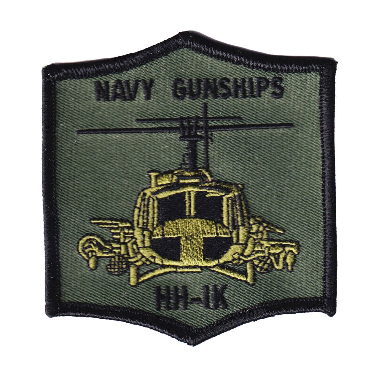 Bell® HH-1K,  Navy Gunships 3.5 inch Patch – With Hook and Loop