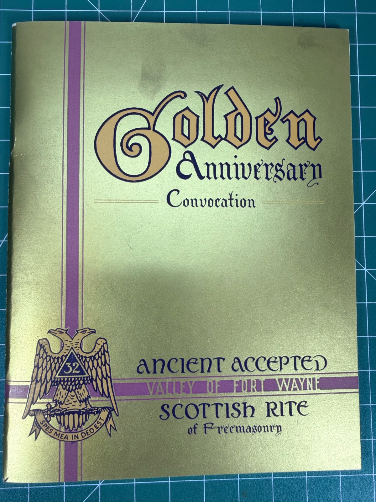 Vintage 1938 Masonic Freemason Fort Wayne Indiana Scottish Rite Program Booklet