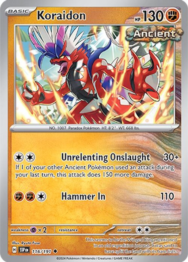 Koraidon SSP 116/191 U NM