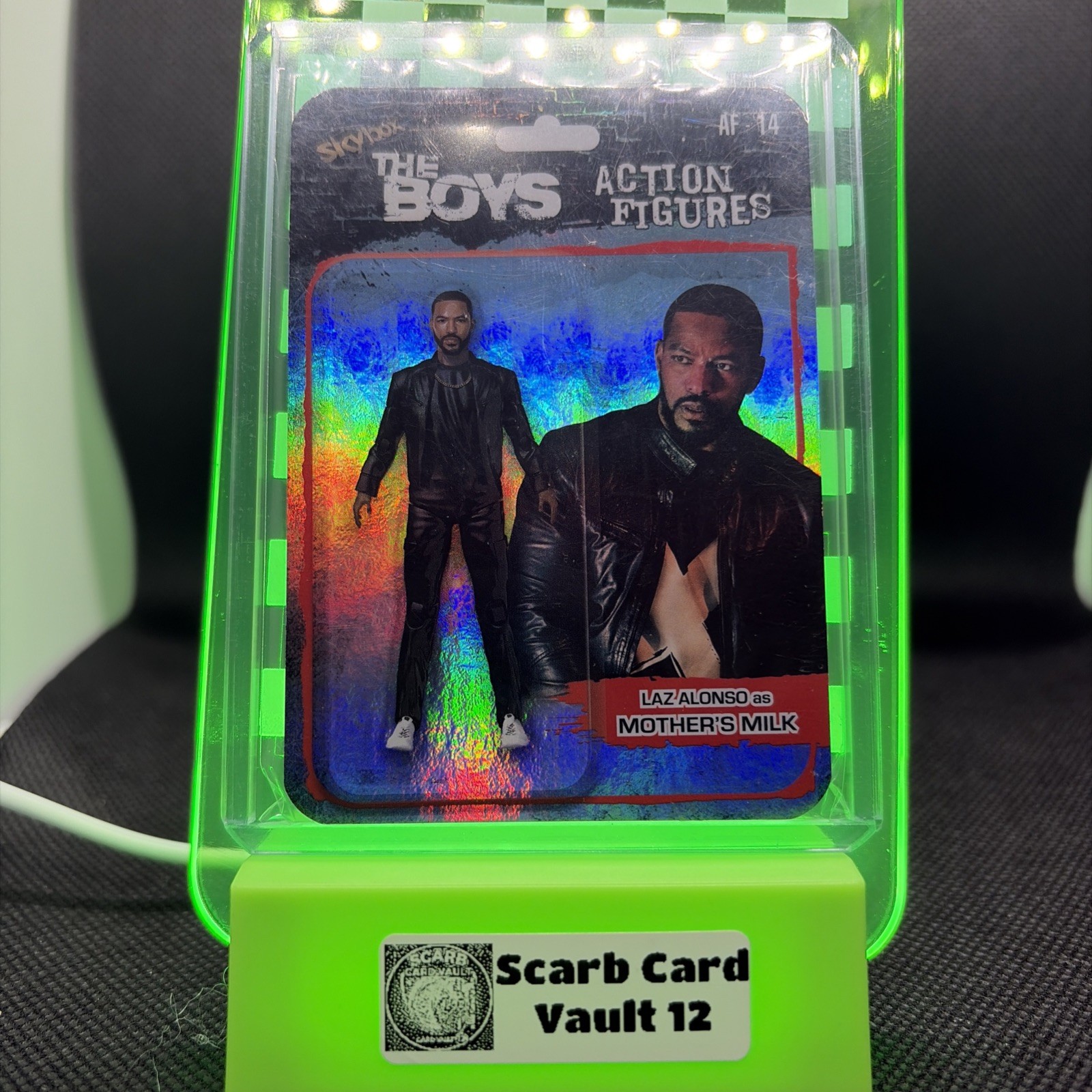 2025 SkyBox The Boys Mother’s Milk Laz Alonso AF-14 Action Figures Foil