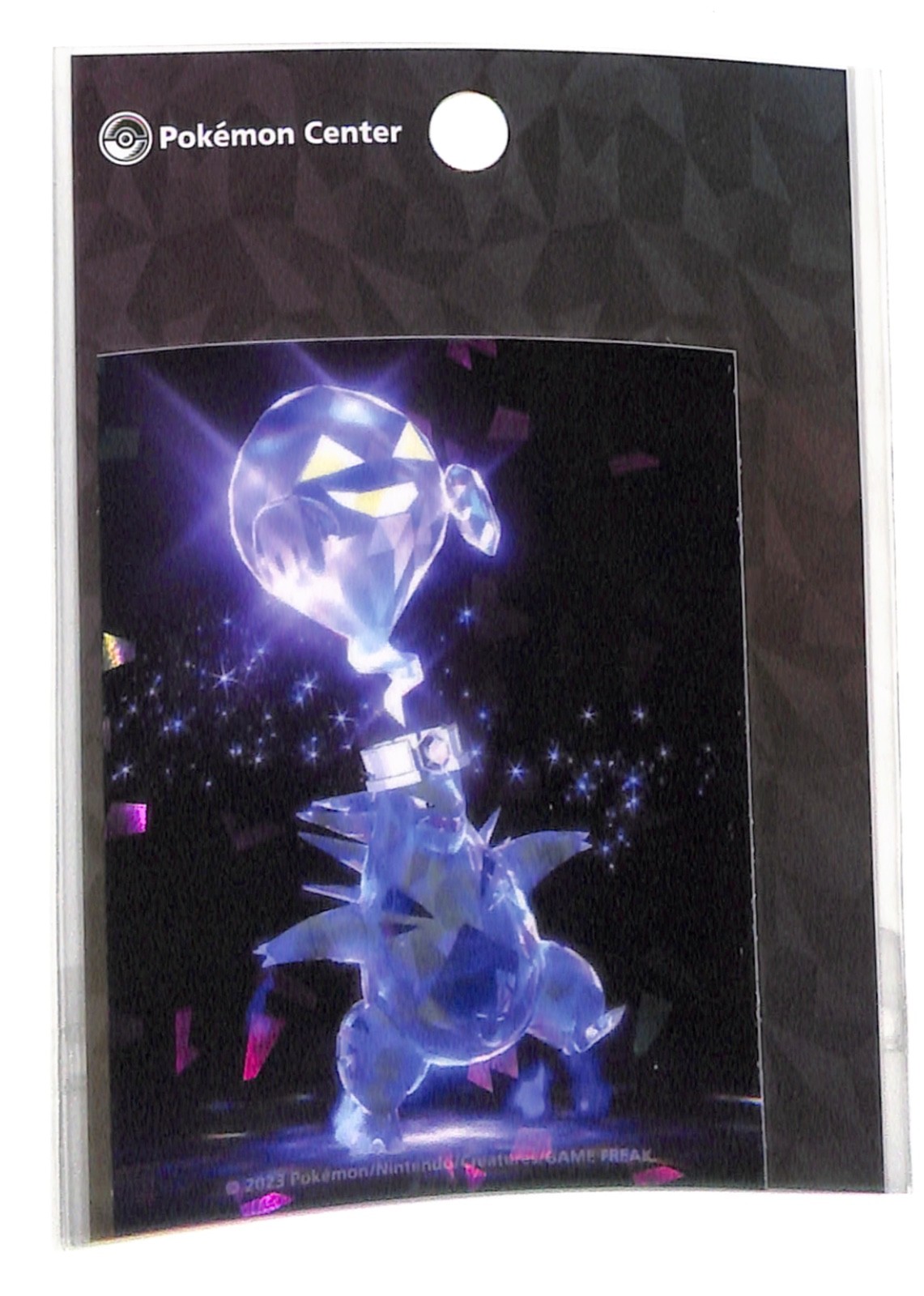 Tyranitar 2023 Pokemon Center Terastal Holographic Sticker Ghost Tera