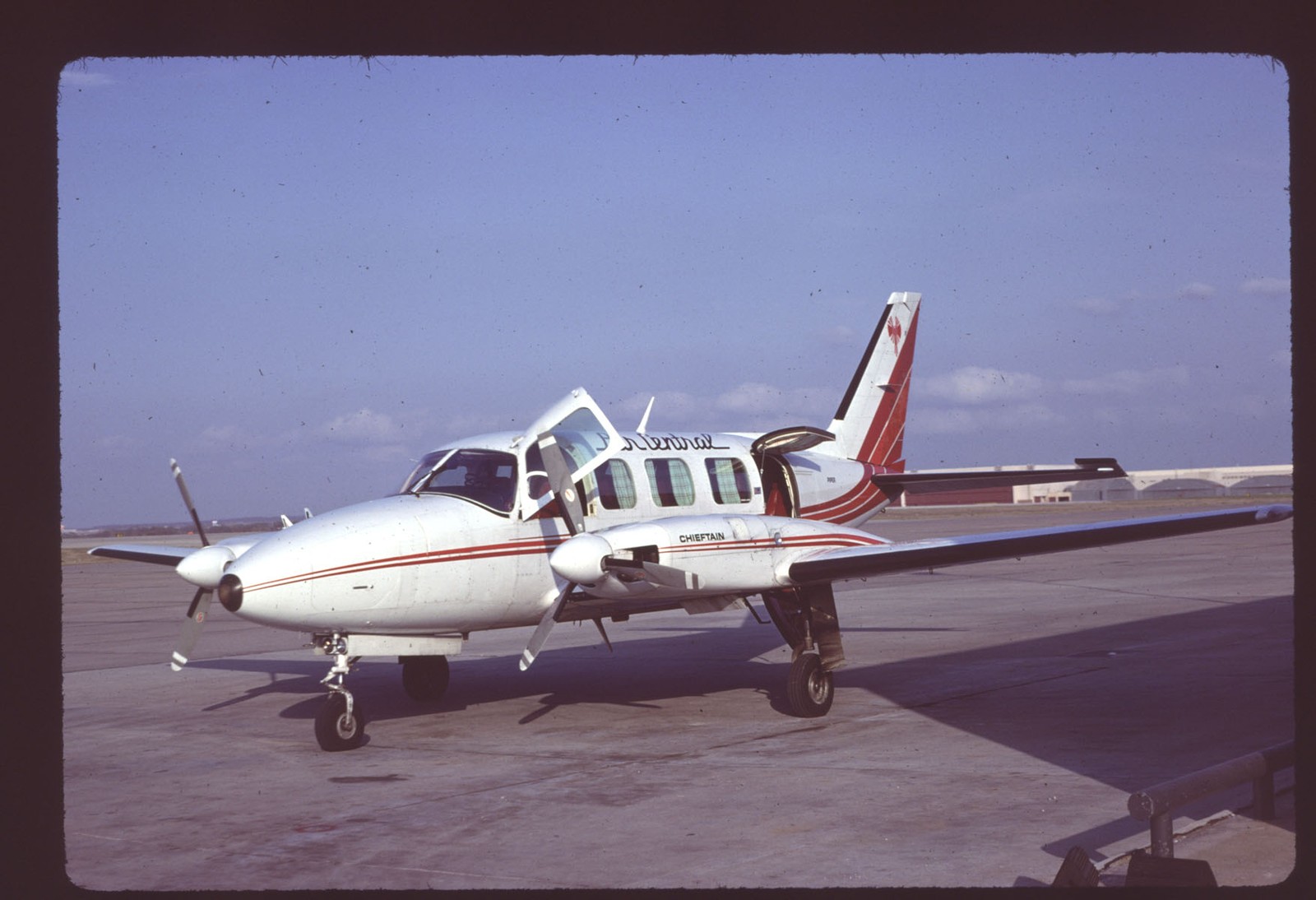 Orig 35mm airline slide Air Central Navajo