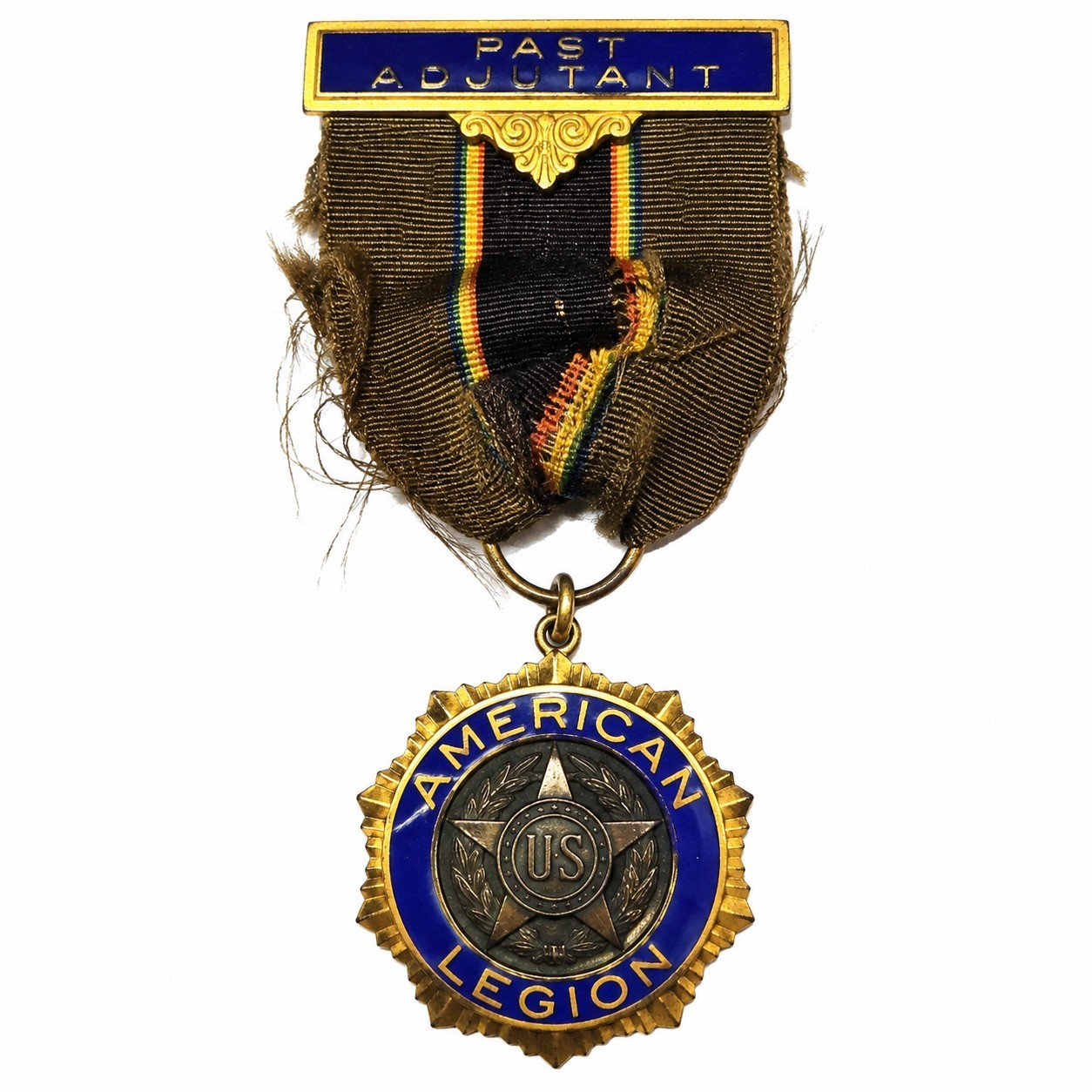 Vintage American Legion Past Adjutant Badge W.A. Love Post 28 1932 LGB Co.