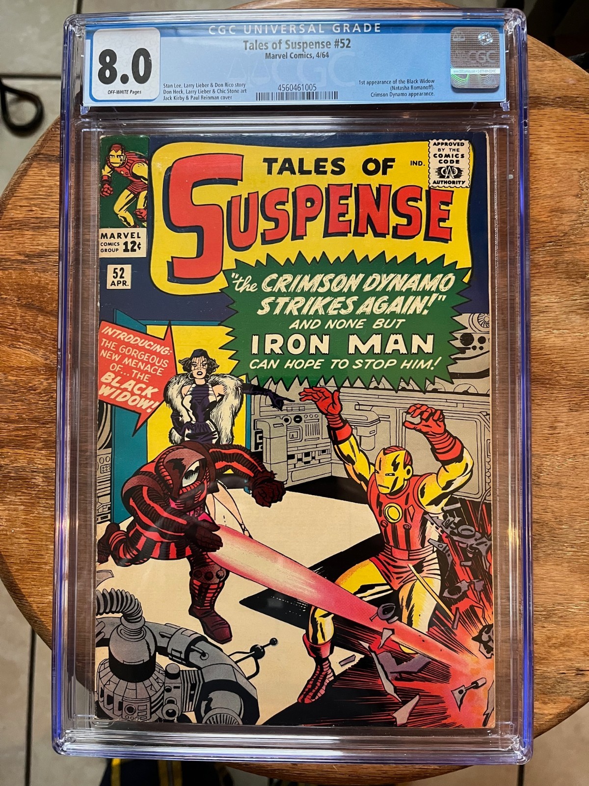 Tales of Suspense #52  CGC 8  (Introducing the Black Widow)