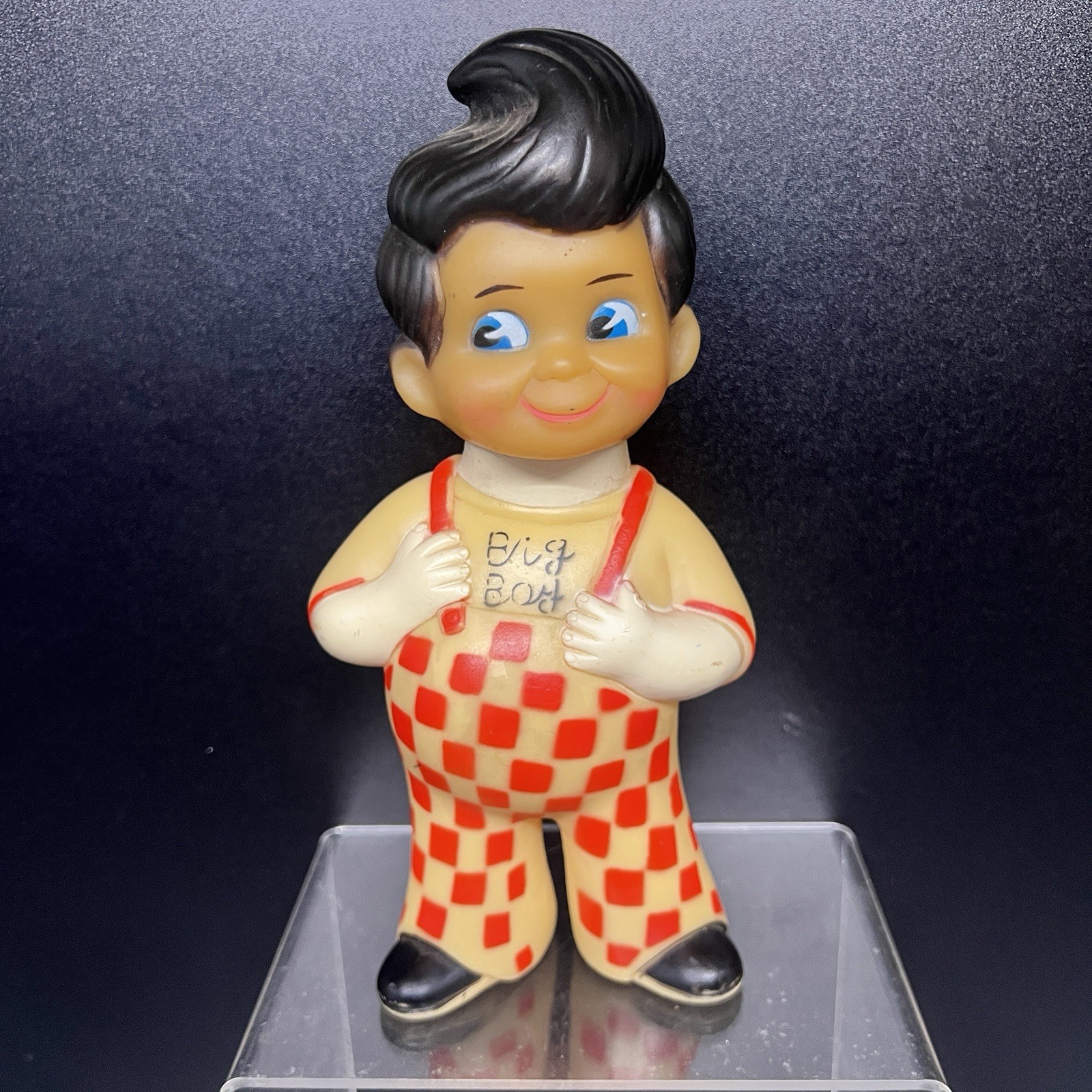 Vintage 1973 Bob\'s Big Boy Rubber Bank Vinyl Doll 8.5” Figure