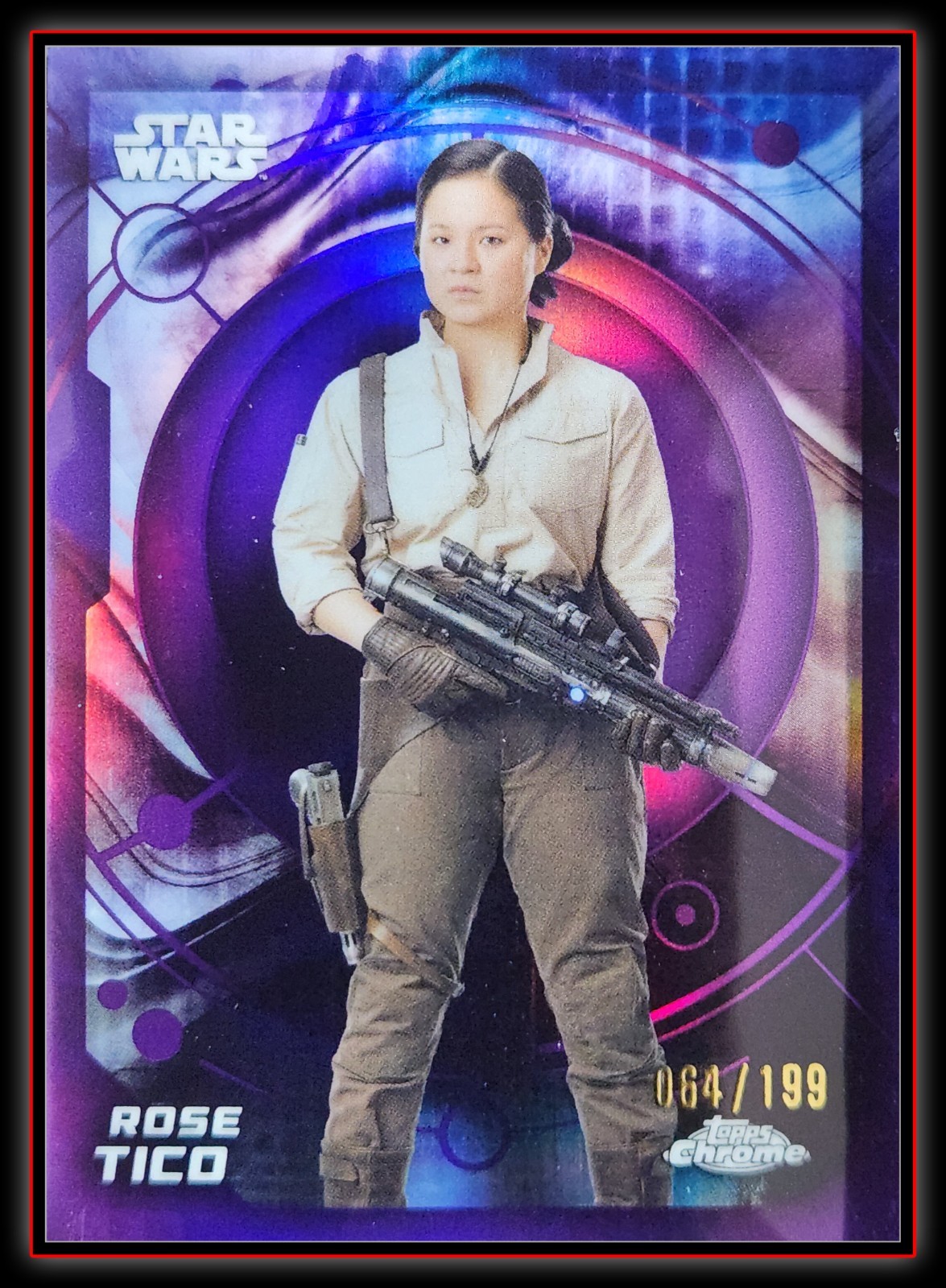 Rose Tico 20026 Topps Chrome Star Wars #86 Purple /199
