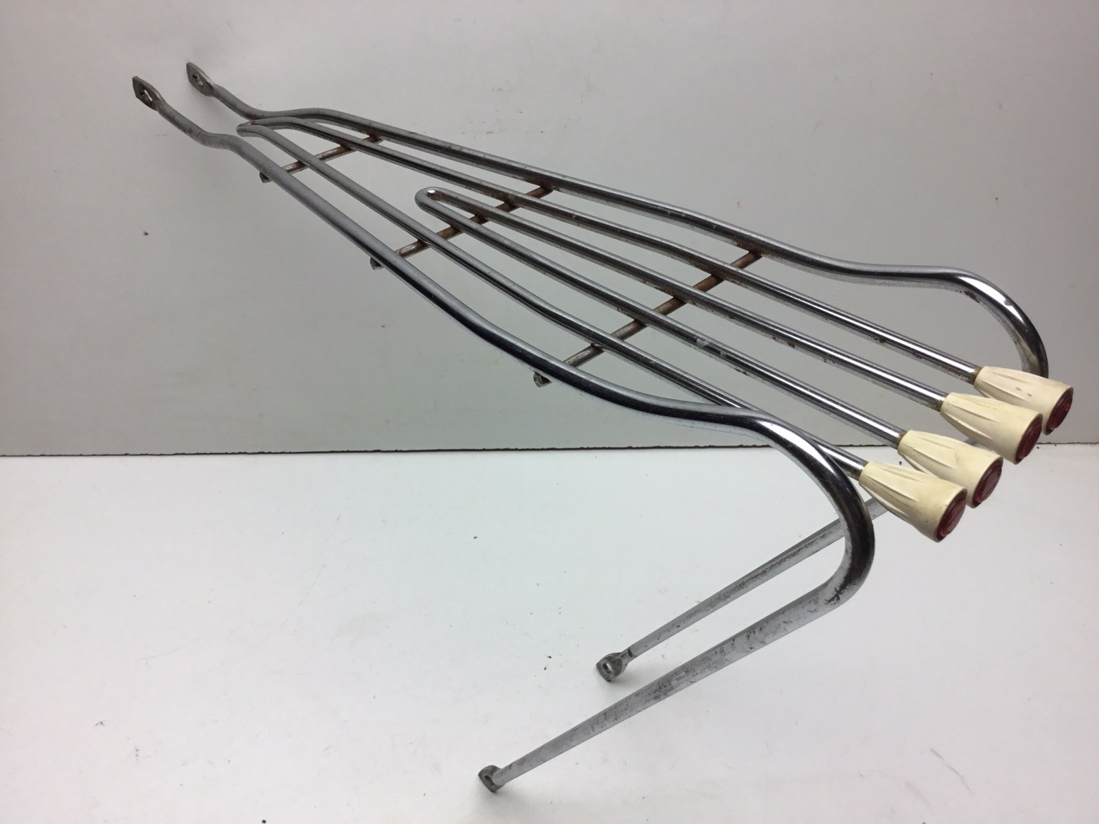 Vintage 1960s Schwinn 4 Reflector Chrome Rack 26” Bike Jaguar Corvette 