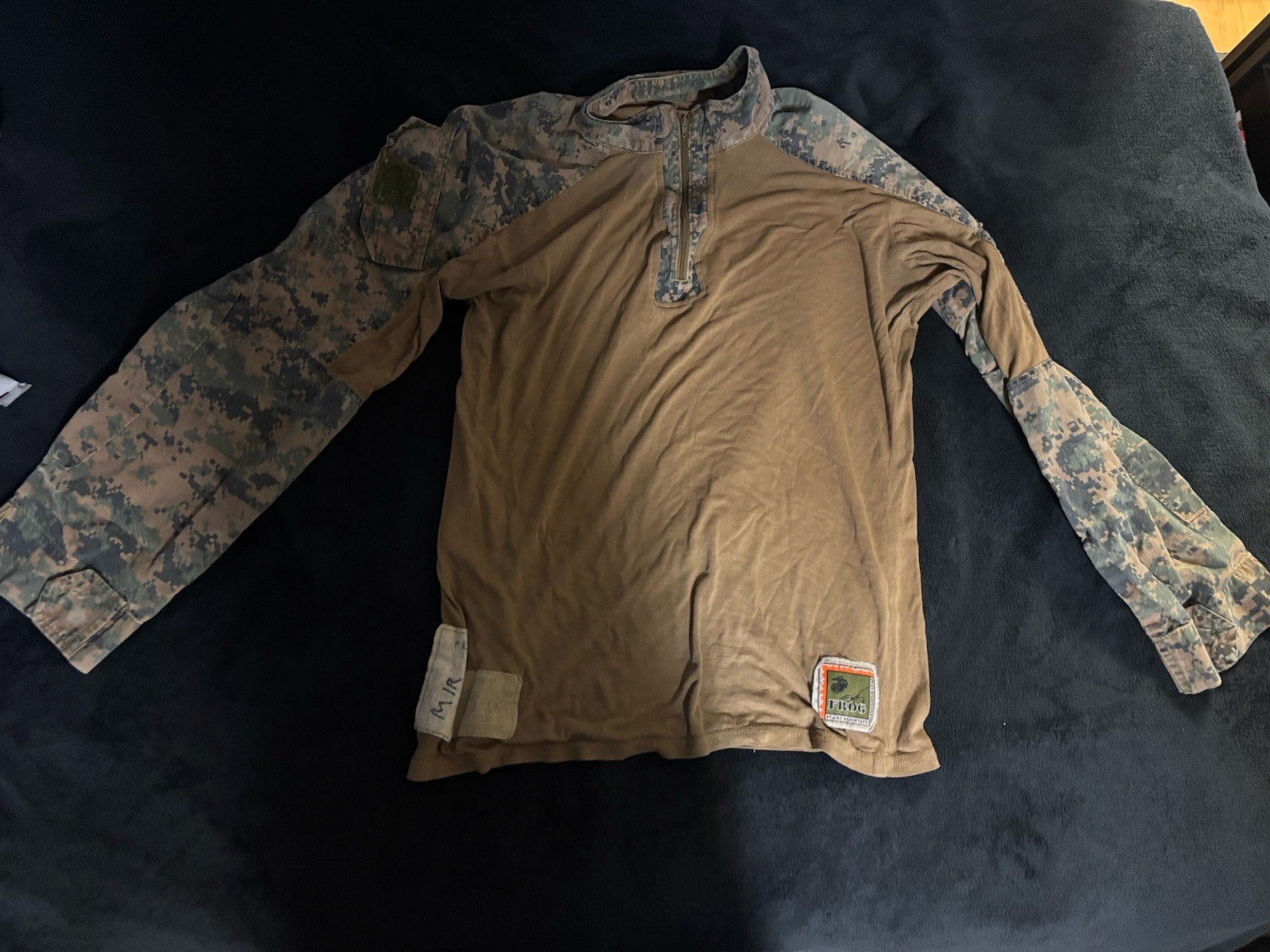 USMC Marine Digital Woodland MARPAT FR Combat Shirt FROG Medium Regular MR