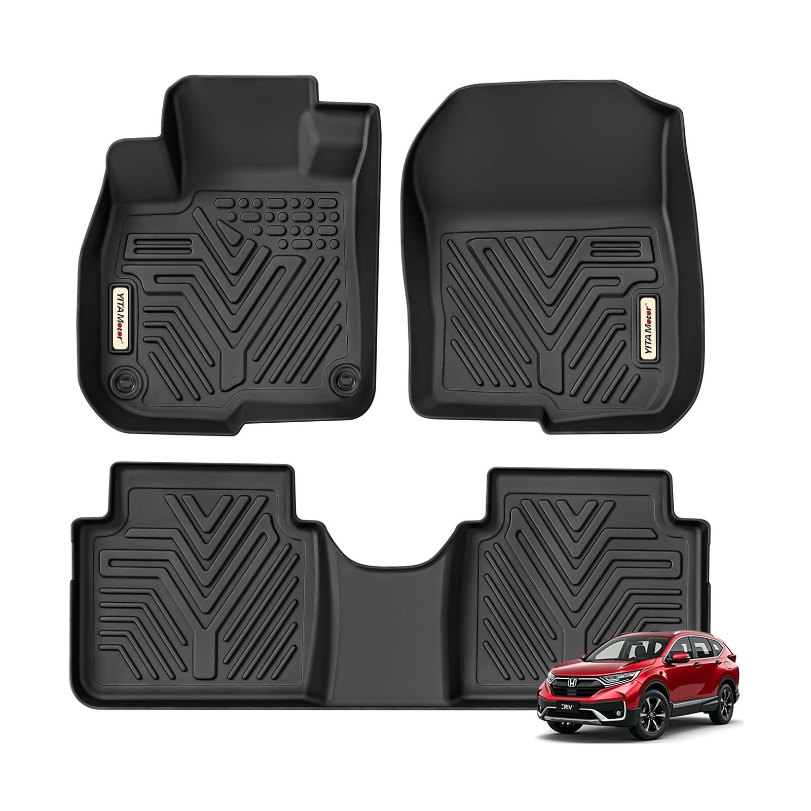 YITAMOTOR Floor Mats Fit for 2017-2022 Honda CR-V, All Weather Protection