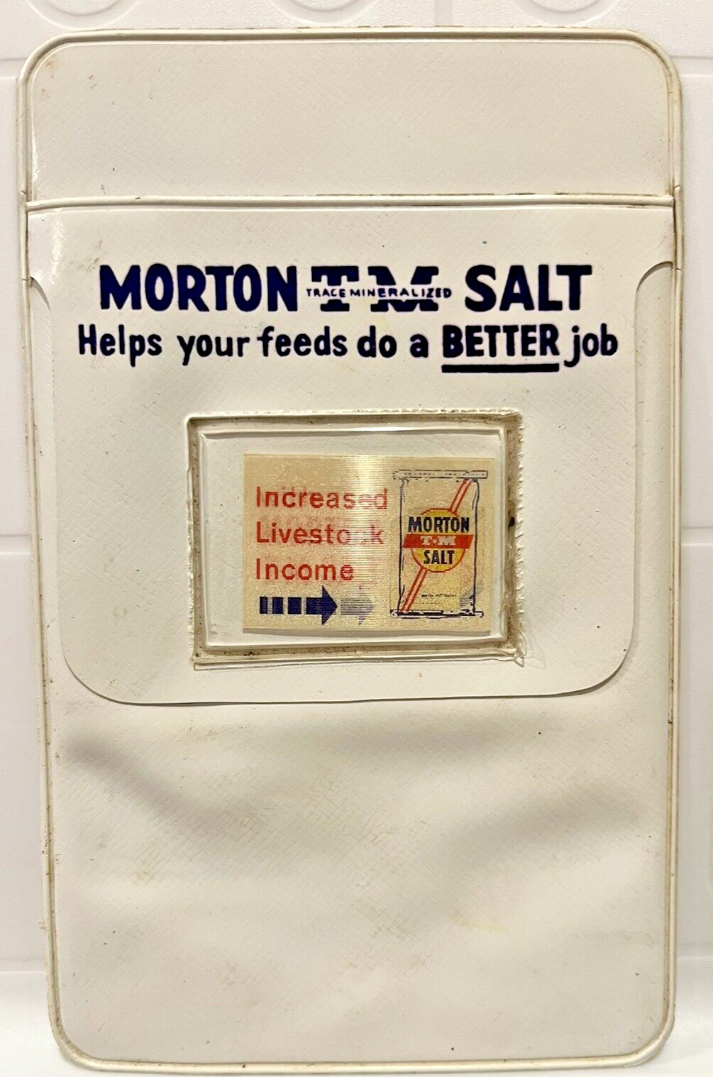 Morton\'s Salt Trace Mineralized Pocket Protector - Lenticular/Agamograph -Unique