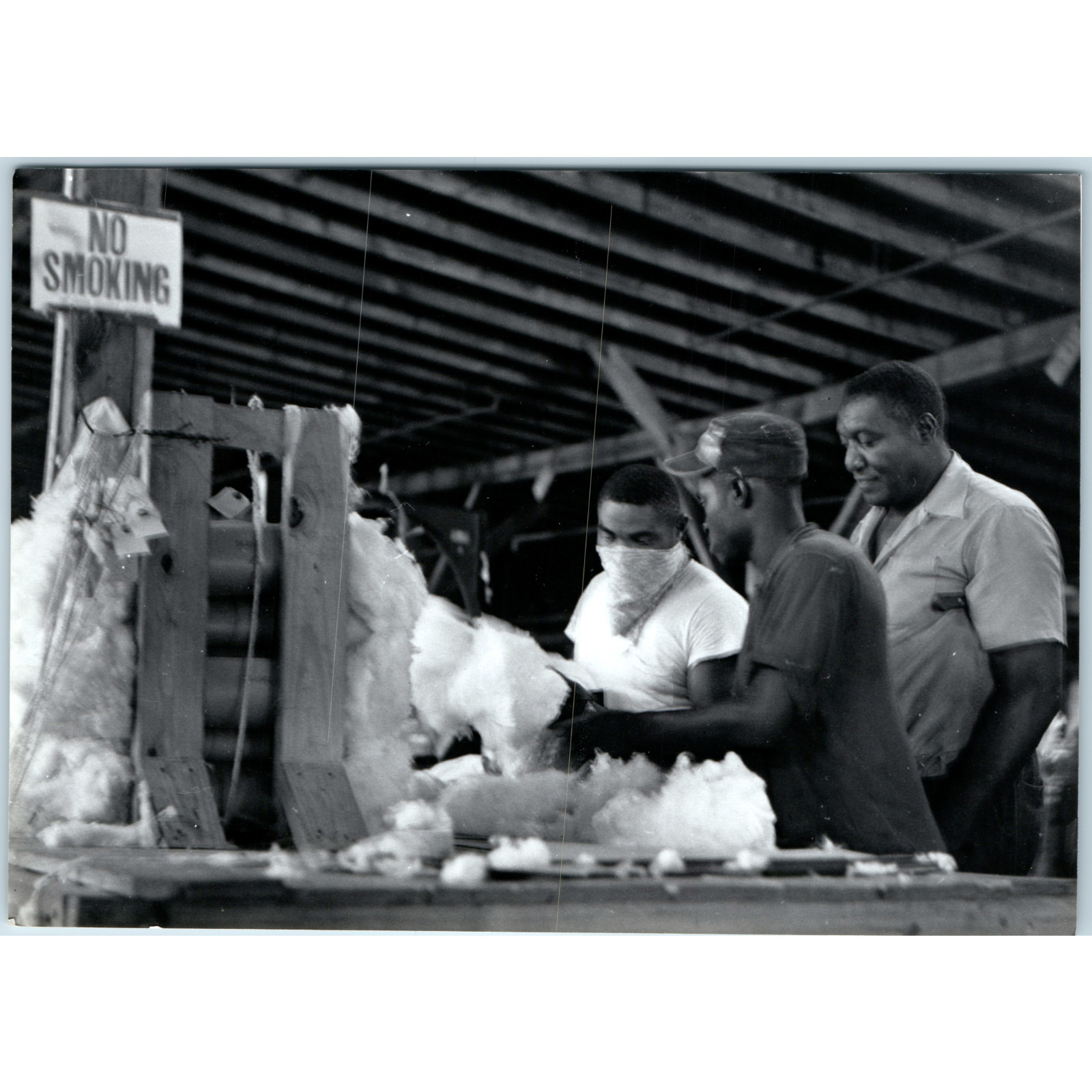 c1950s African American Cotton Gin Mill Workers 7\