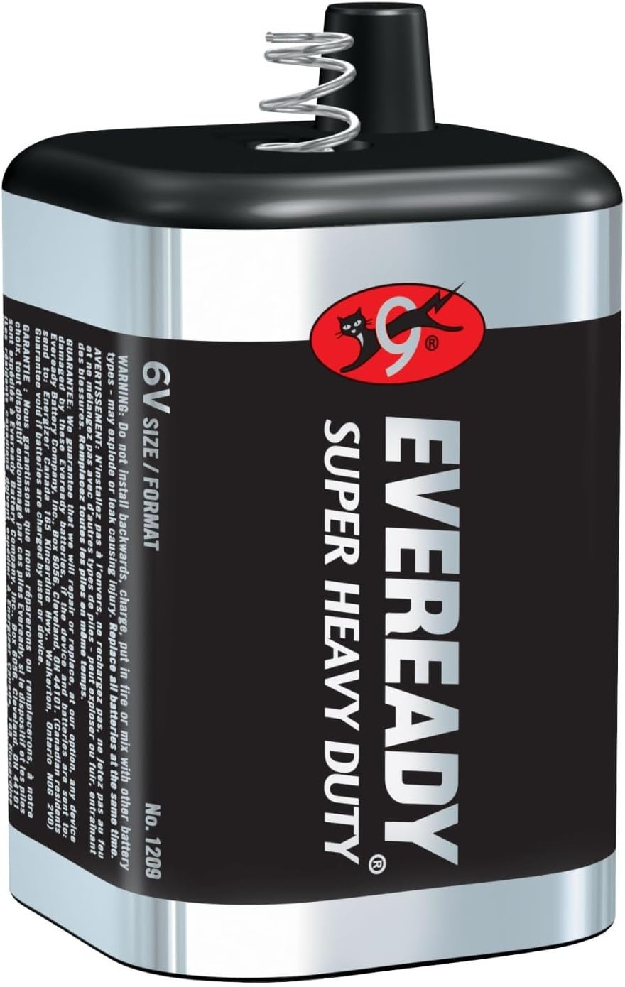 New for the Super Heavy Duty 1209 6 Volt Spring Lantern Battery