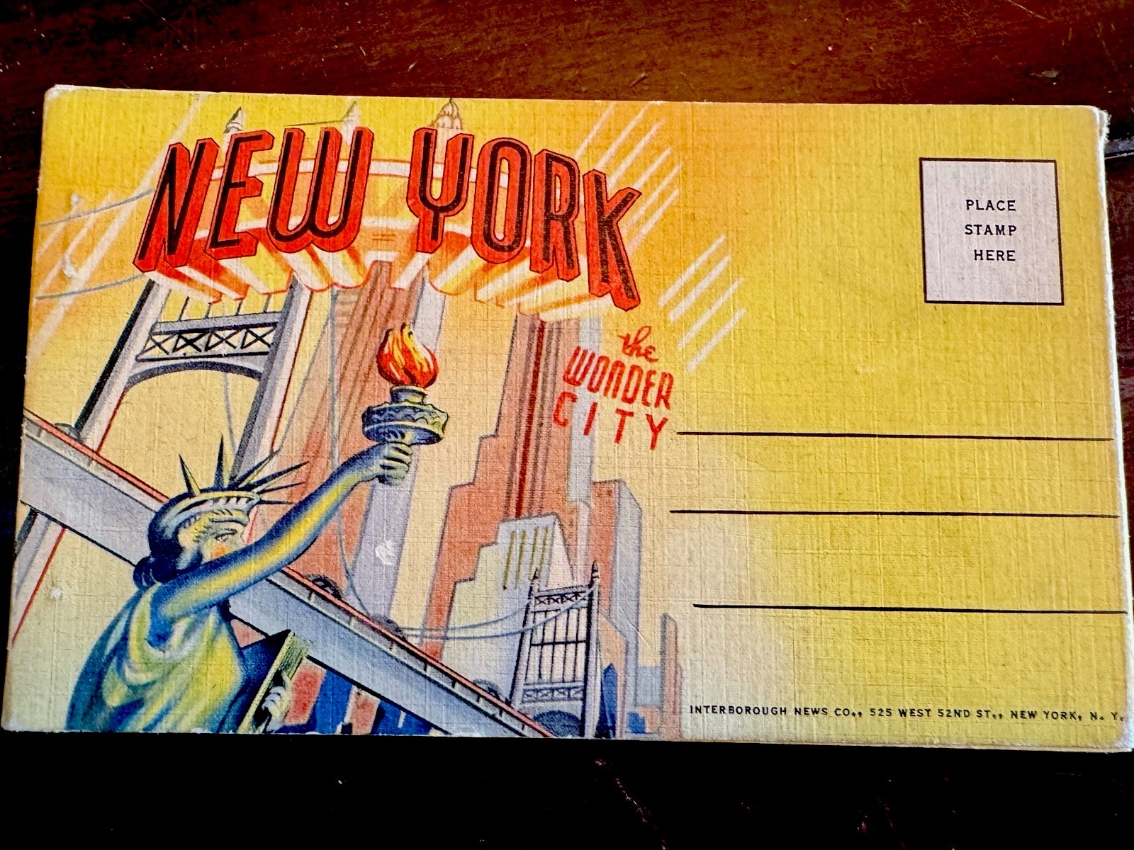 Vintage 1940\'s New York City - The Wonder City - Postcard Booklet - 20 Postcards