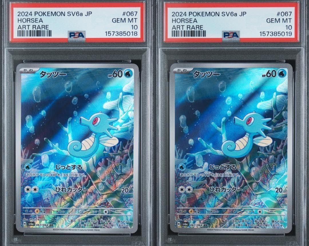 PSA10 Horsea AR 2 Consecutive Wanderer 067/064
