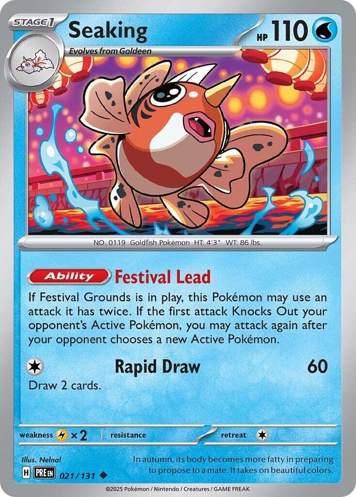 Pokemon Seaking 021/131 NM