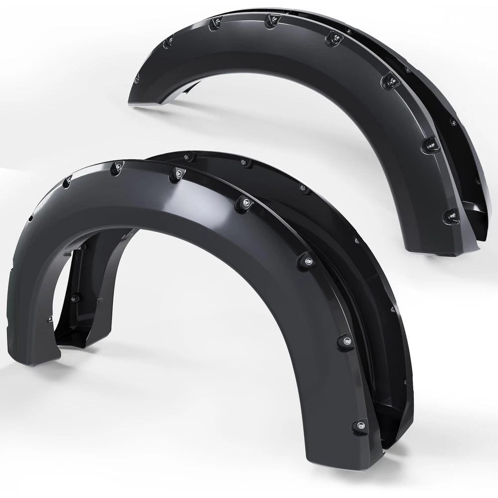 ECOTRIC 4Pcs Fender Flares Compatible with 1999-2007 Ford F250 F350 Super Duty (