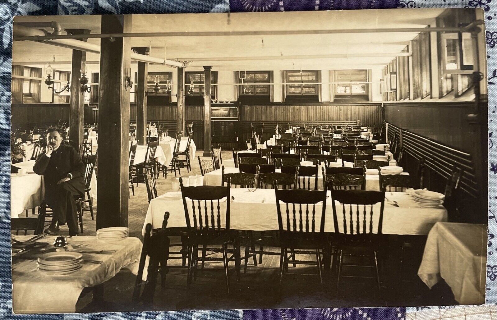 Pointe-aux-Trembles Instituts. Dr. Brandt. Dining Hall. Real Photo Postcard. 