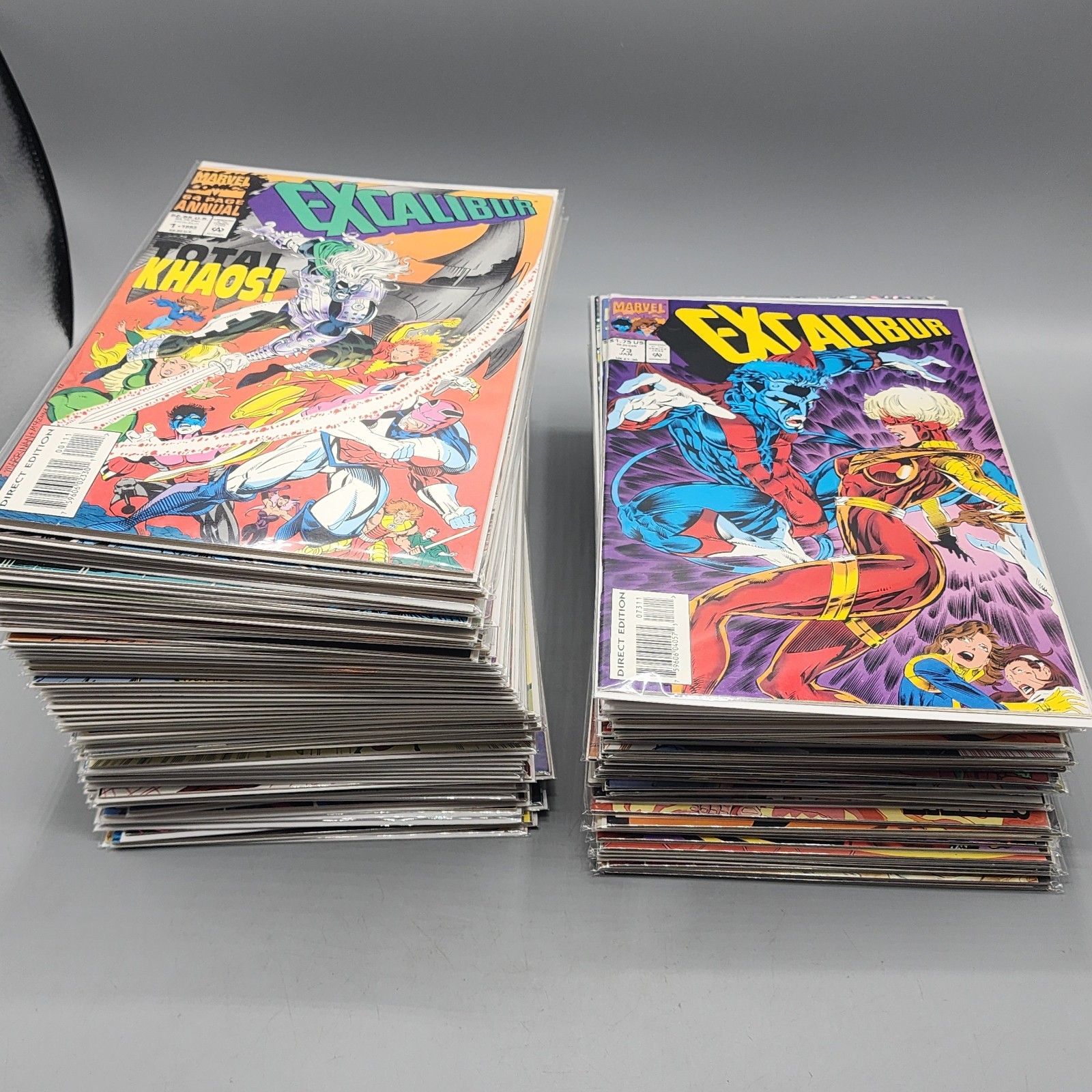 Excalibur Lot of 100 VF/NM 1988 Marvel Comics Lot Bagged & BOARDED Excalibur Lot of 100 VF/NM 1988 Marvel Comics Lot Bagged & BOARDED