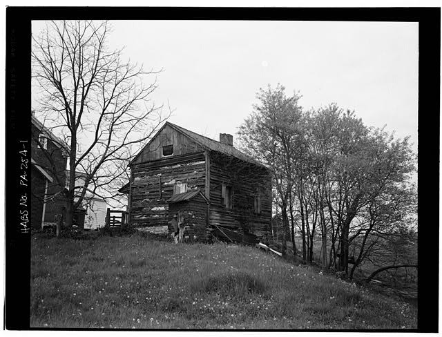 Photo:Bernville PA Haag-Haak Log House 1900s State Route 183 Log Cabin