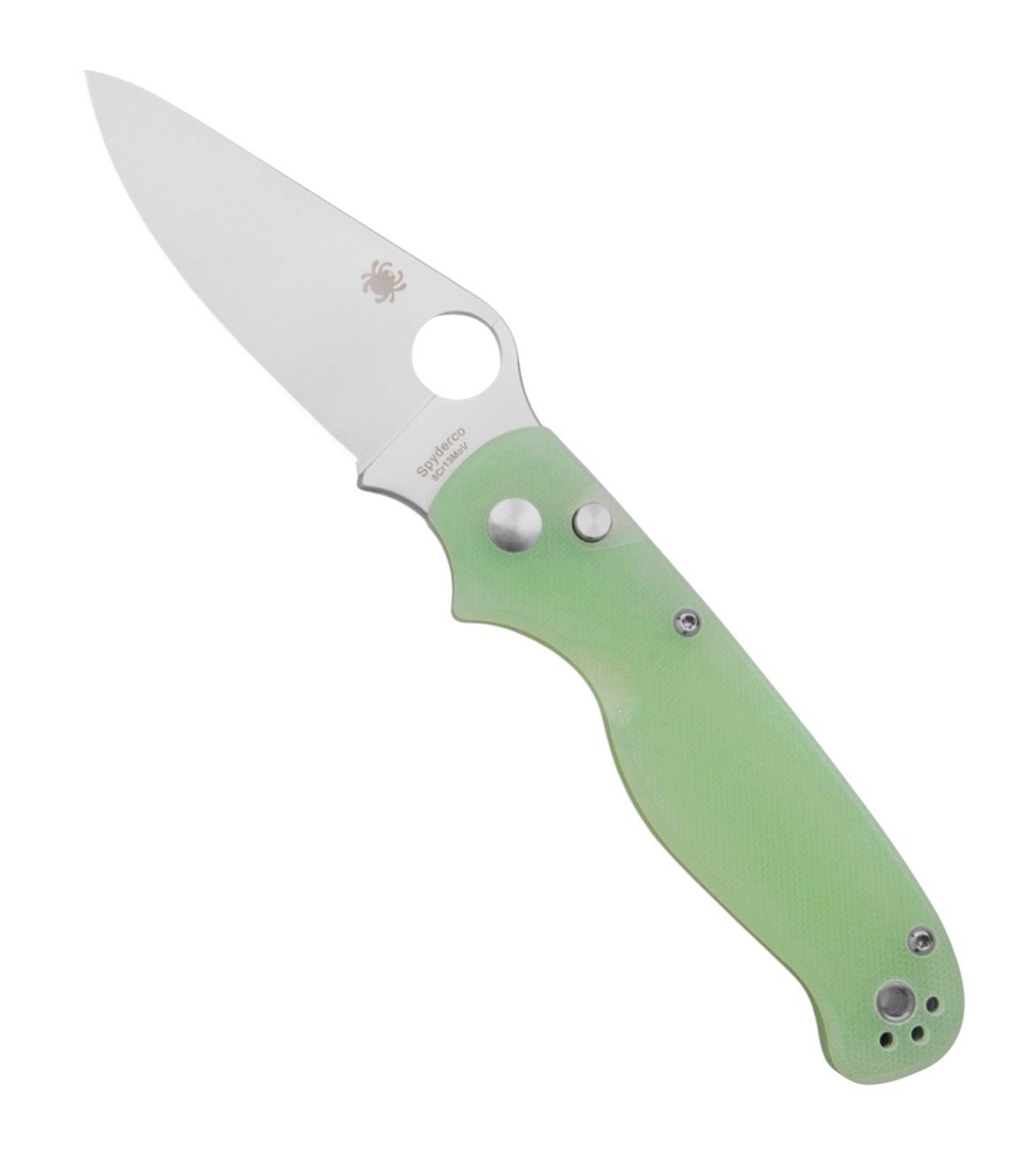 Spyderco Blade HQ Exclusive ButtonUp C275GPN - Jade G10 - Satin 8Cr13MoV