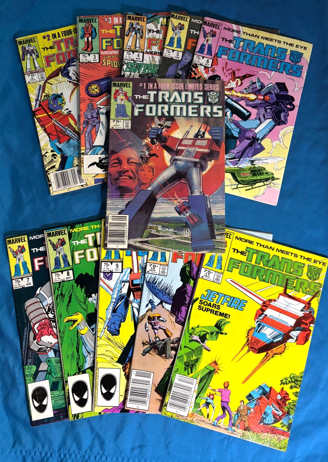Transformers # 1 2 3 4 5 6 7 8 9 10 11 (1984) All 1st Print Lot 1st Autobots VF