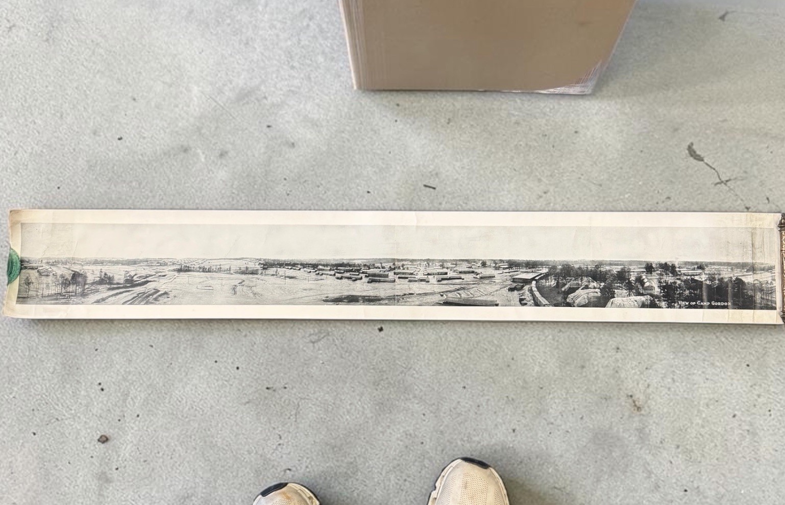 WWI 1918 US Army Camp Gordon Large Panoramic Photo 44” Long Original