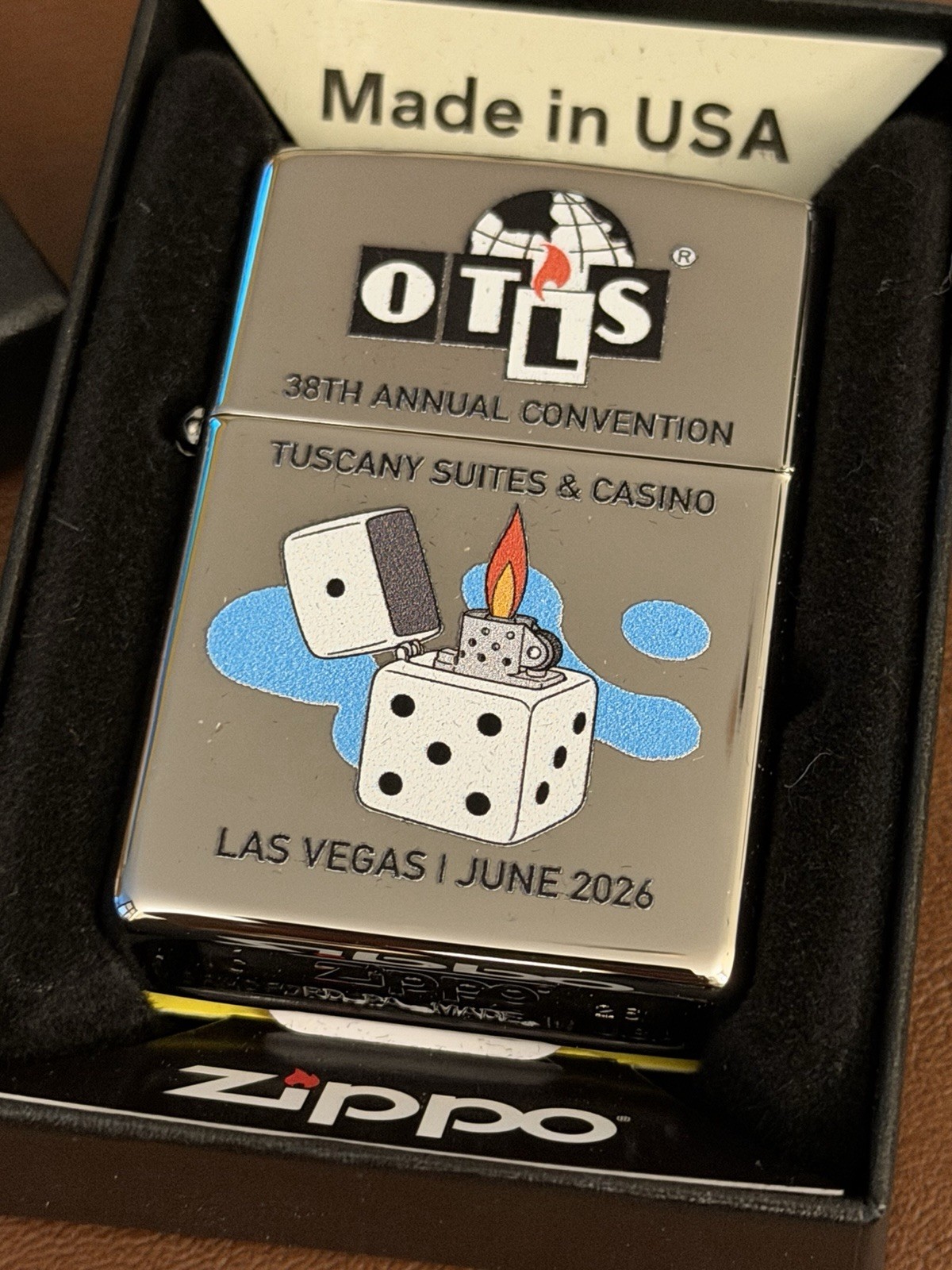 LIMITED EDITION Zippo Lighter 2026 OTLS Club Convention Las Vegas