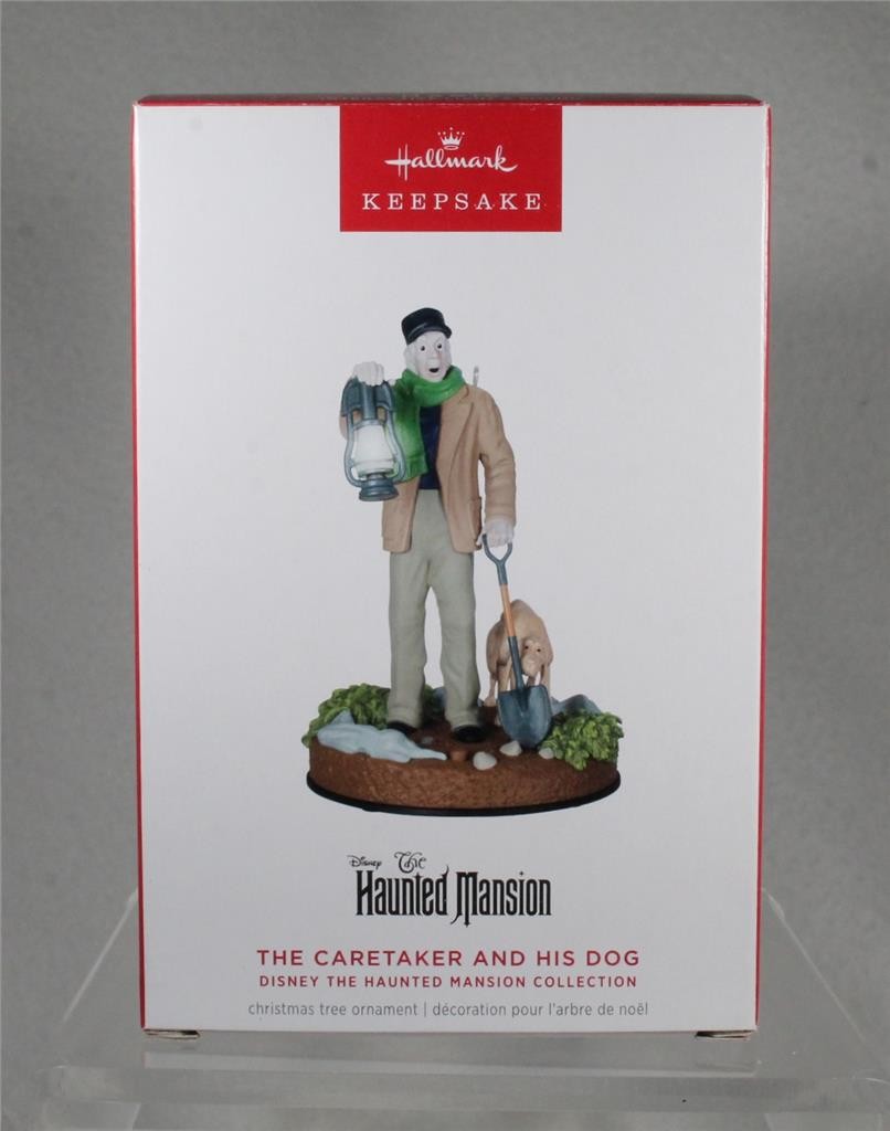 2025 Hallmark Ornament THE CARETAKER AND HIS DOG Disney Haunted Mansion - NIB