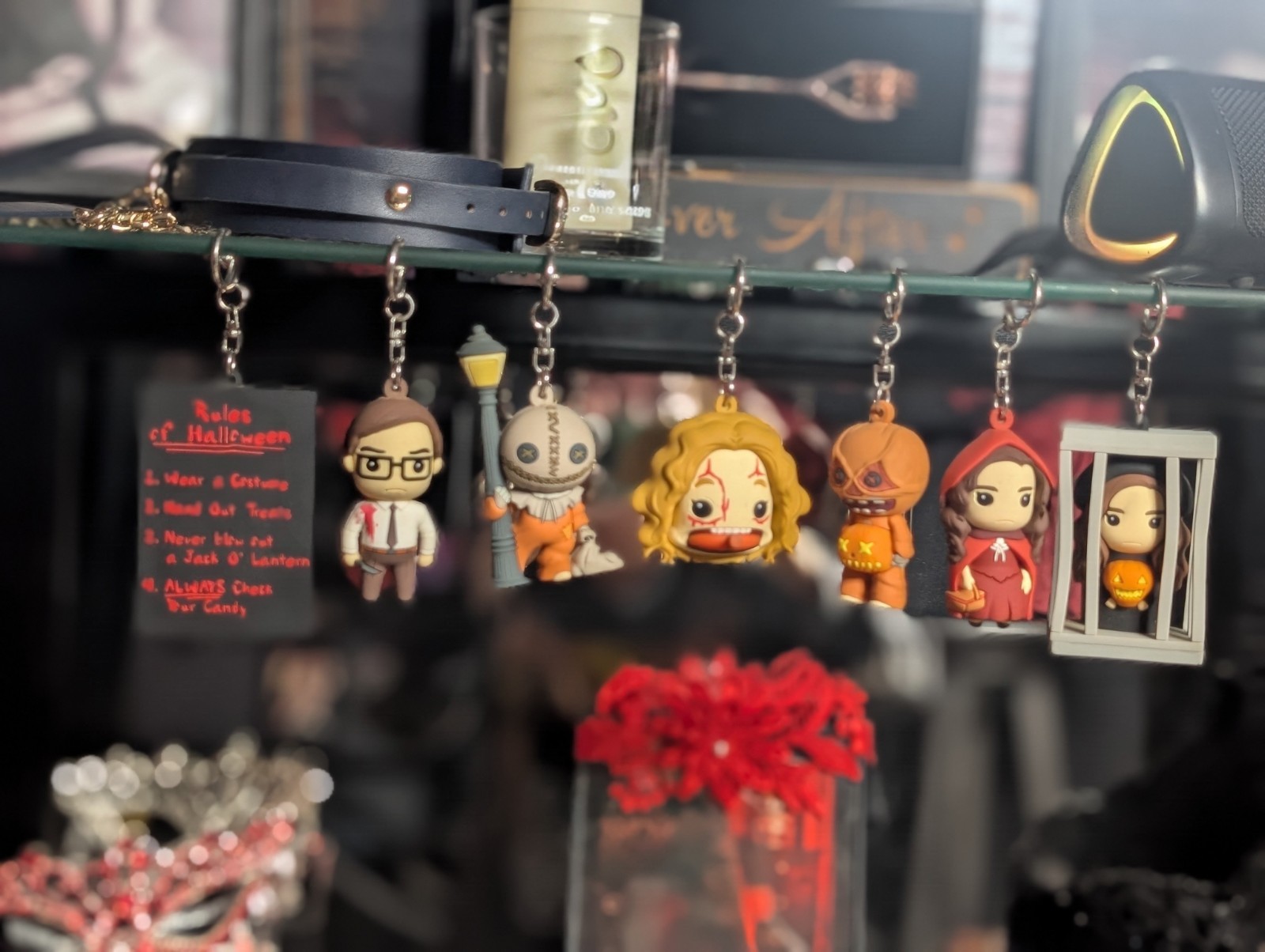 LOT 7 ​Trick r Treat 3D Foam Keychain Sam Rules Halloween pumpkin w rare pieces
