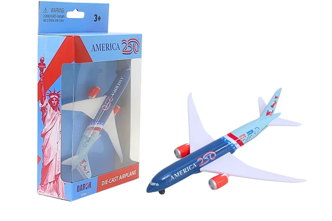 DARON (DT250) AMERICA 250TH ANNIVERSARY 787 DIECAST METAL MODEL