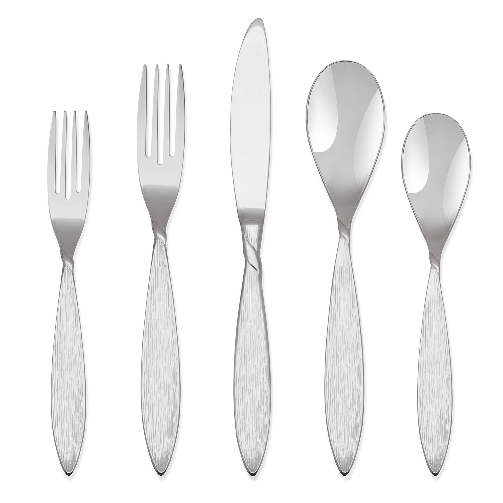 Hampton Forge Wavendon-20 Flatware Set, Service for 4, 18/10, 20-Piece, Silver