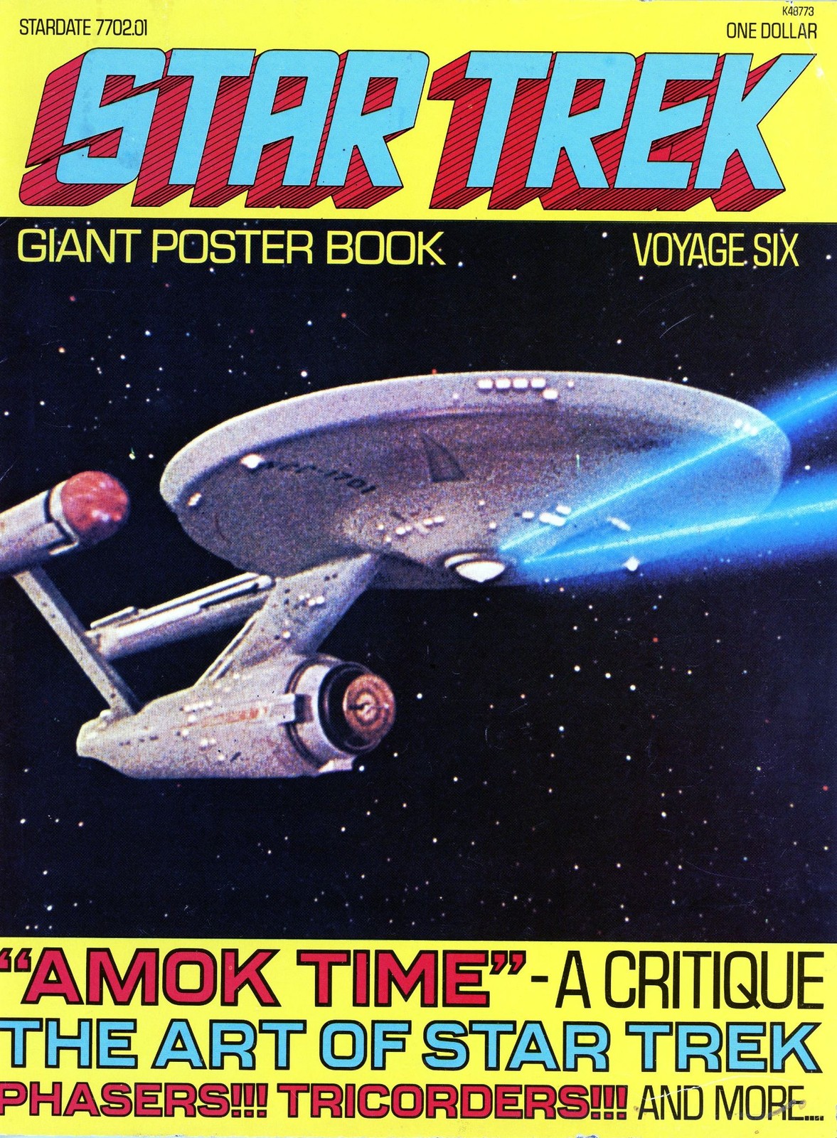 Star Trek Giant Poster Book Voyage Six 1977 Magazine Posters Vintage Rare SciFi