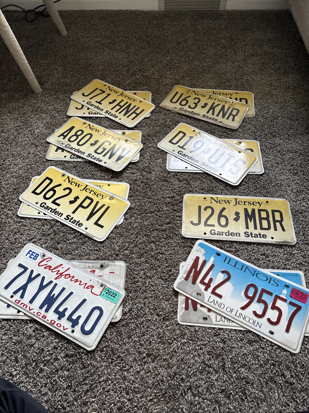 Lot of 15 License Plates