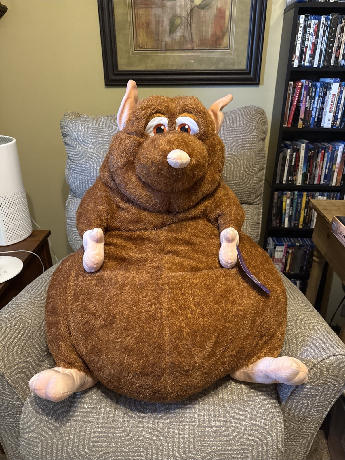 Ratatouille Emile Plush Bean Bag Extra Large Disney RARE PLEASE READ
