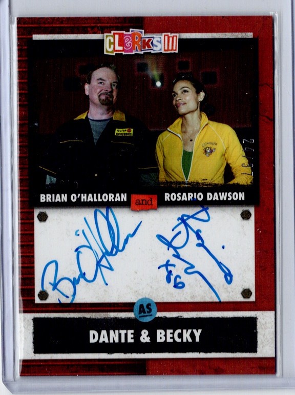 2022 Zerocool Clerks 3 Brian O'Halloran / Rosario Dawson Dual Autograph 24/37