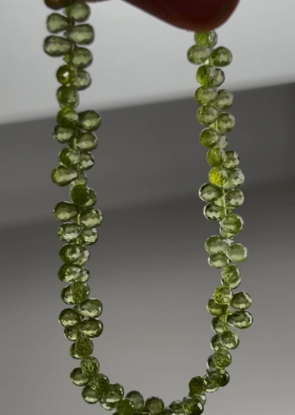 Very Gemmy Green Peridot Necklace