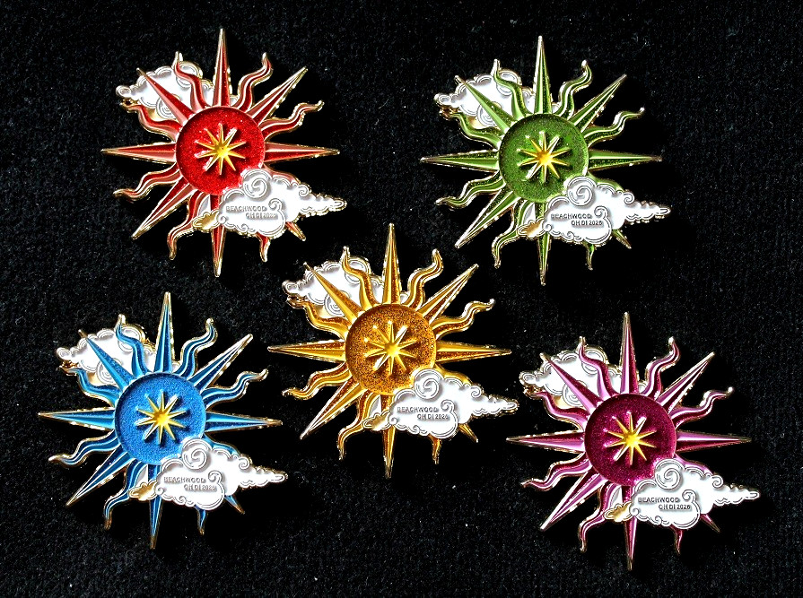 2026 Ohio Destination Imagination Sunburst DI Trading Pin Set