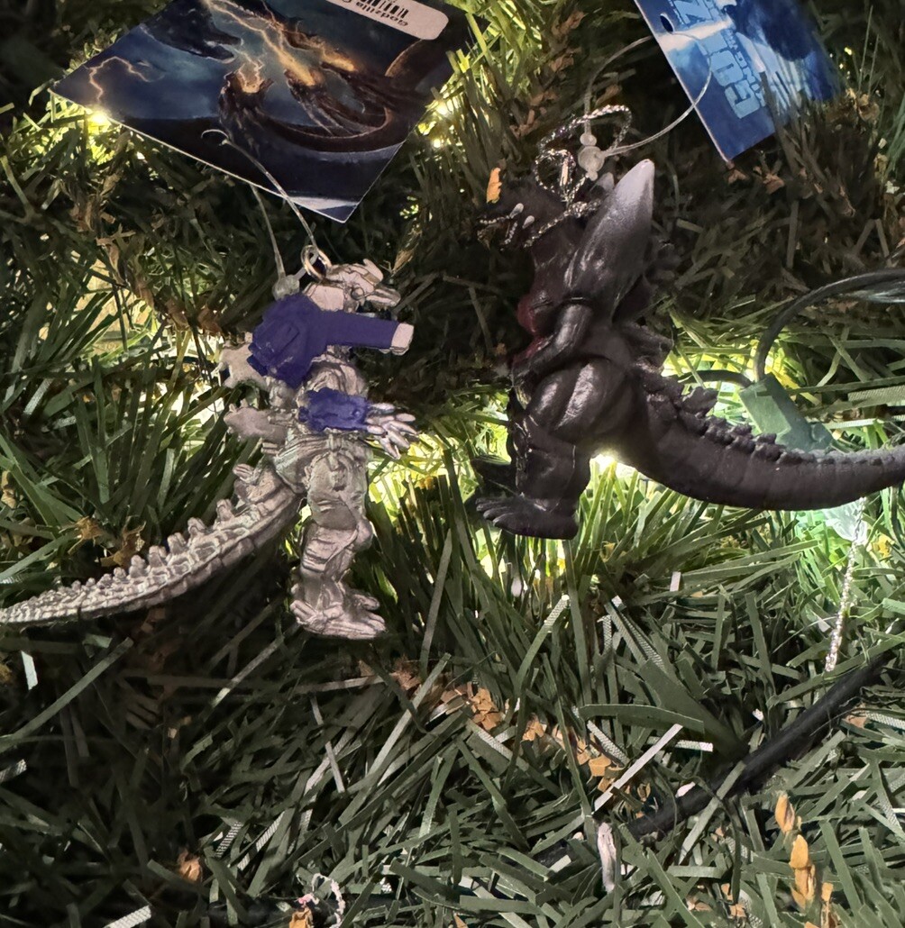 2ct 2025 Godzilla King Of The Monsters Christmas Tree Ornament w Spikes New